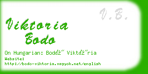 viktoria bodo business card